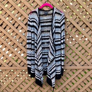 American Eagle Long Cardigan Sweater Open Knit